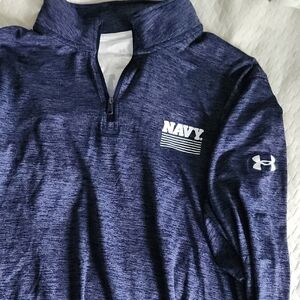 Under Armour Dark Blue Quarter-Zip with Logo